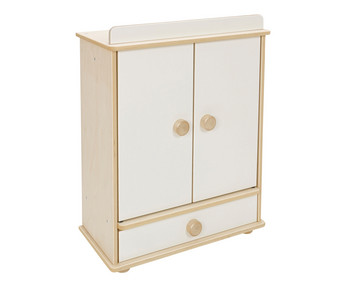 Puppenschrank weiss