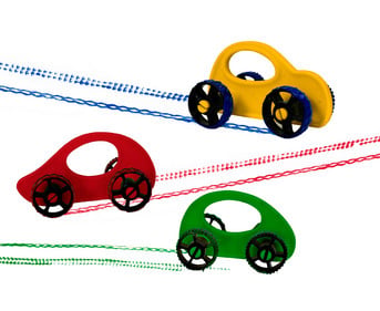 Spurenroller Set Paint Racer 6 Stück