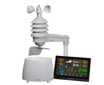 Wetterstation mit kabellosem Wind und Regensensor