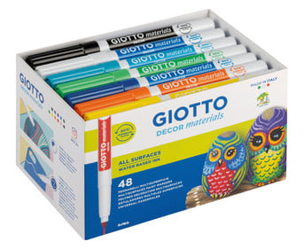 GIOTTO Fasermaler Decor Materials Schoolbox 48 Stück