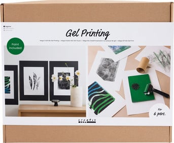 Kreativ Set Gel Druck für 6 Personen