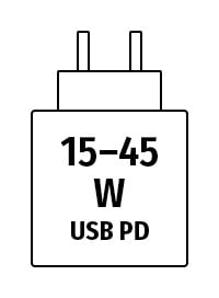 Netzstecker 15 - 45 W USB PD