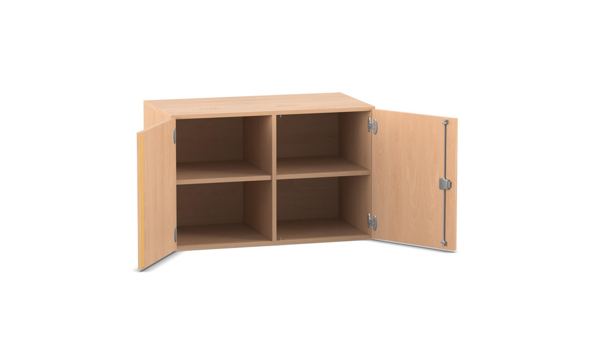 Flexeo® Aufsatzschrank, 4 Fächer, 2 Türen, Breite 94,4 cm
